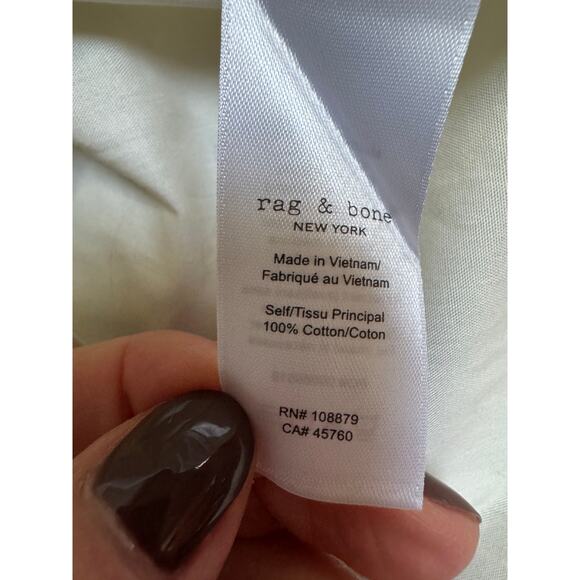 Rag & Bone Cream Max Button Up Shirt - Women's Medium (new) - Picture 5 of 6